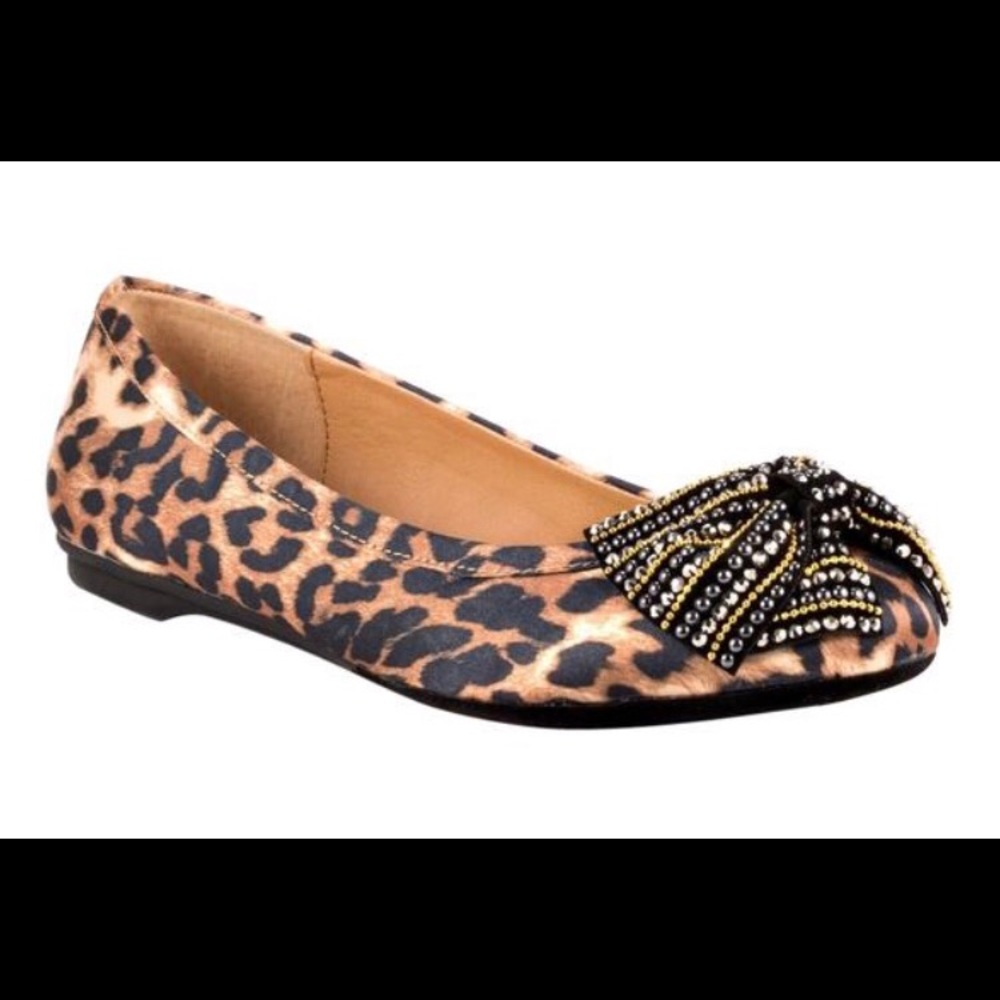 2/$25🤩Leopard satin ballet  flats